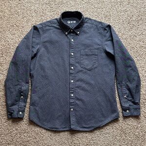 Outlier NYC NYCO Heavy Duty Oxford Button Down Shirt Blue Chambray Sz L